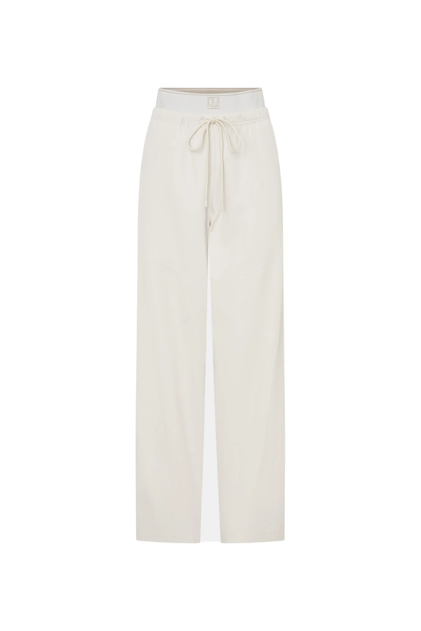 CELLA MONOGRAM ELASTIC PANT - BONE