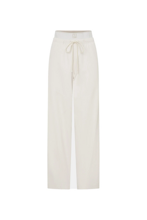 CELLA MONOGRAM ELASTIC PANT - BONE