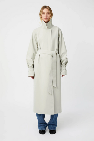 DIA CAR COAT - OYSTER