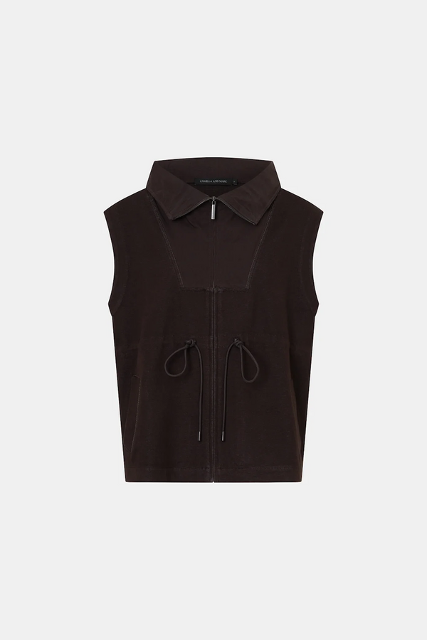 EIRA HEAVY JERSEY VEST - HICKORY