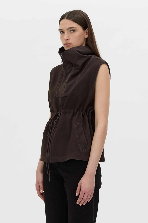 EIRA HEAVY JERSEY VEST - HICKORY