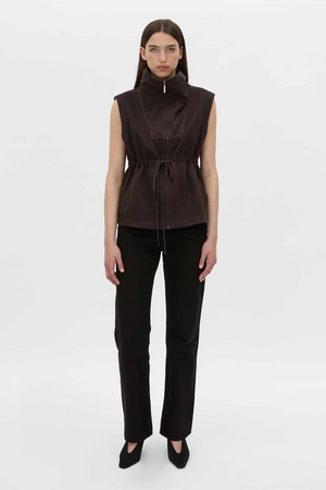 EIRA HEAVY JERSEY VEST - HICKORY