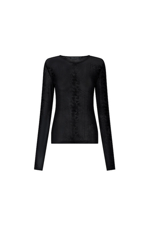FIGUE LONG SLEEVE TOP - SLATE