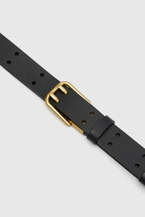 LANDON VINTAGE CALF BELT - BLACK