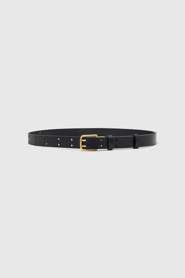 LANDON VINTAGE CALF BELT - BLACK