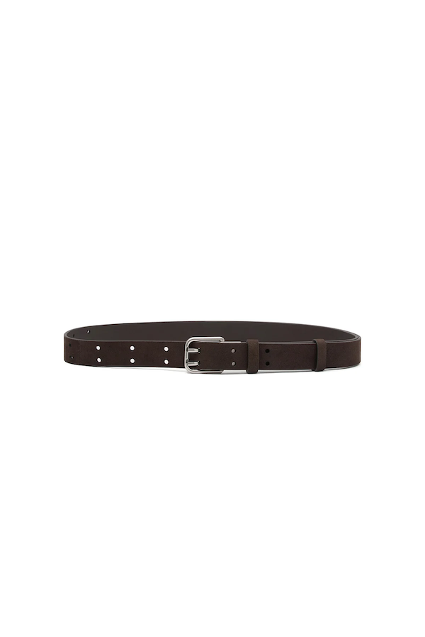 LANDON SEUDE BELT - CHOCOLATE