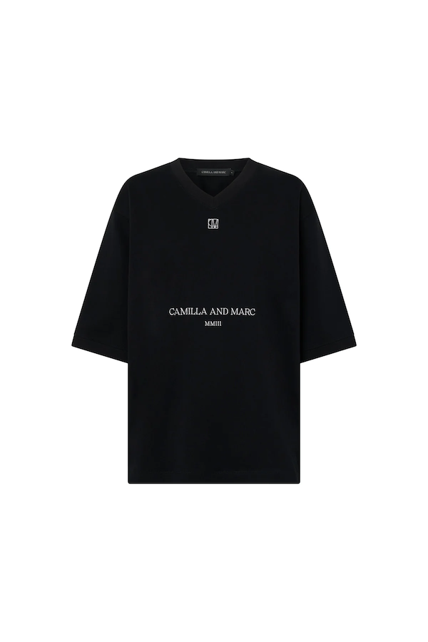 LARISSA LOGO TEE - BLACK