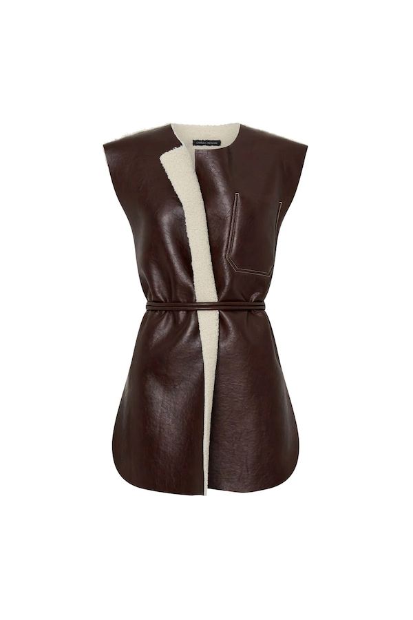 OSWALD REVERSIBLE SHEARLING VEST