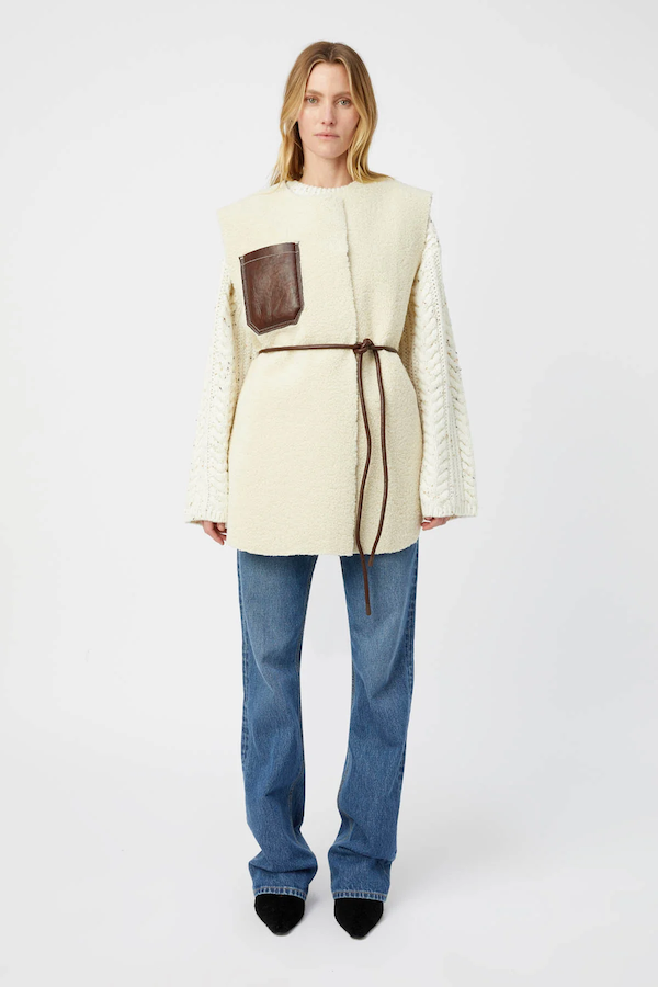 OSWALD REVERSIBLE SHEARLING VEST