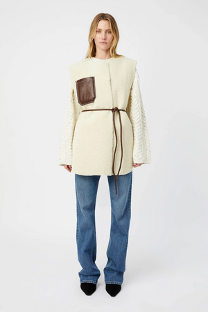 OSWALD REVERSIBLE SHEARLING VEST