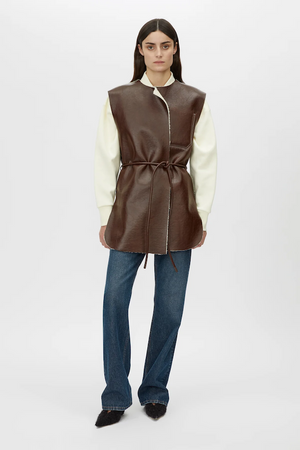 OSWALD REVERSIBLE SHEARLING VEST