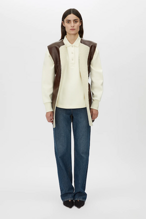 OSWALD REVERSIBLE SHEARLING VEST