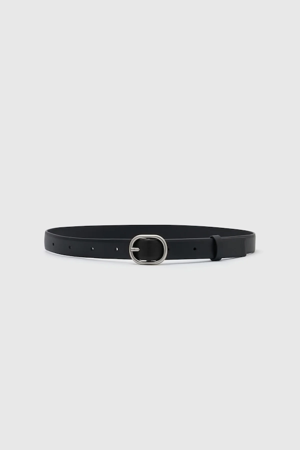 RAE BELT - BLACK/SILVER