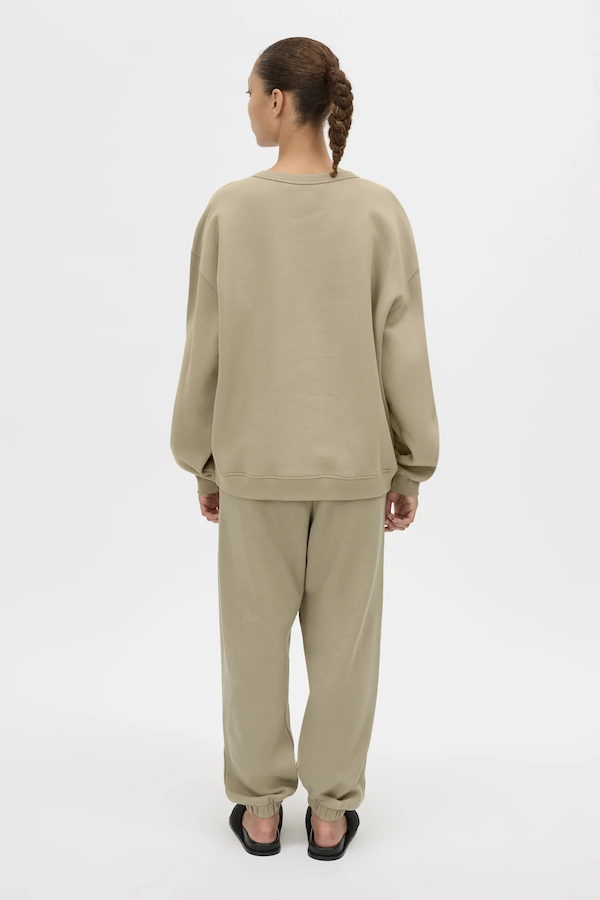 SONORA FLOCKED TRACKSUIT TOP - CLAY