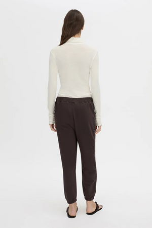 THOME EMB TRACK PANT - HICKORY