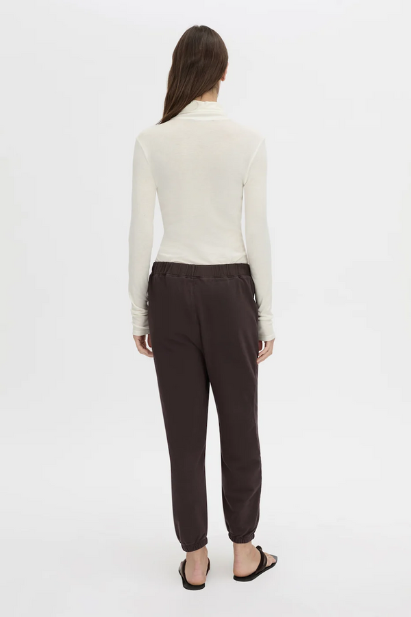 THOME EMB TRACK PANT - HICKORY
