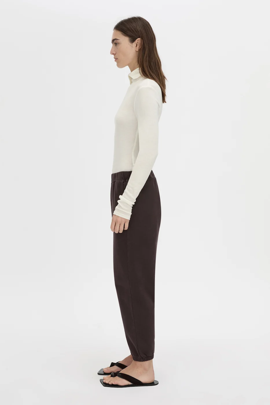 THOME EMB TRACK PANT - HICKORY