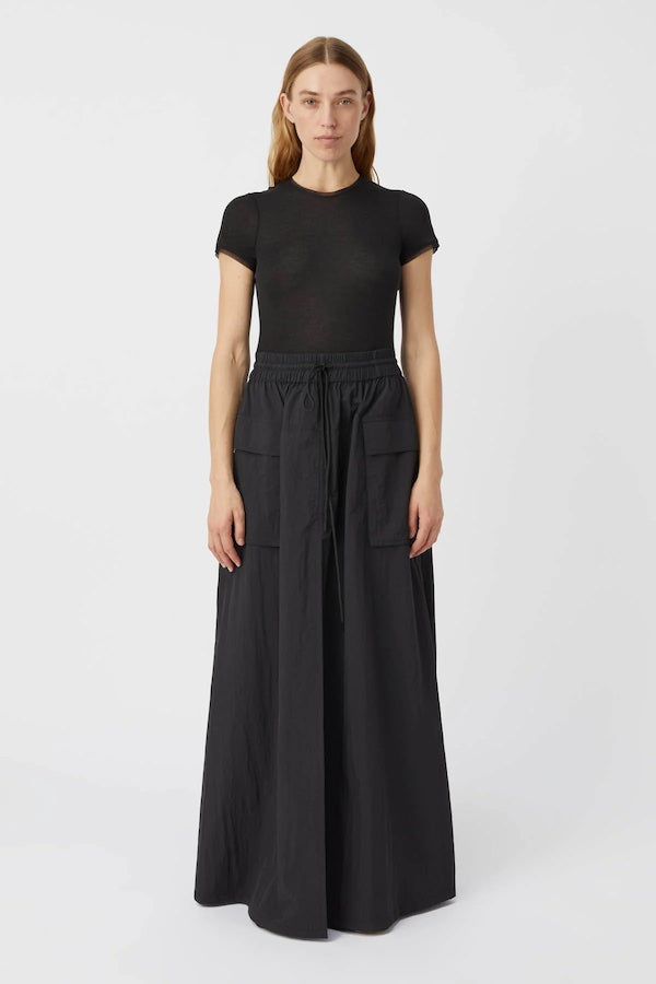 ZILLION MAXI NYLON SKIRT