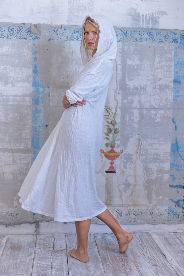 VIGGO HOODIE TEE DRESS - DRESS 1120 TRUE