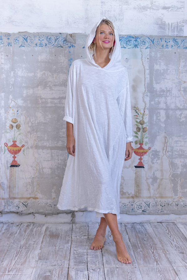 VIGGO HOODIE TEE DRESS - DRESS 1120 TRUE