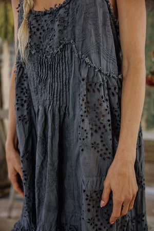 EYELET EMBROIDERED ESTI CAMI DRESS - DRESS 1282