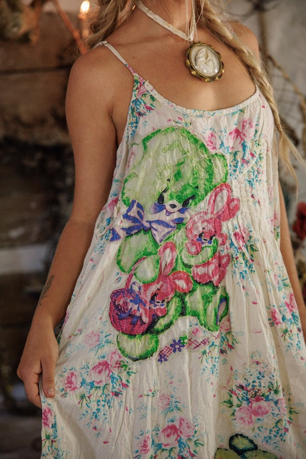 APPLIQUE VIANNEY SLIP DRESS - DRESS 1434