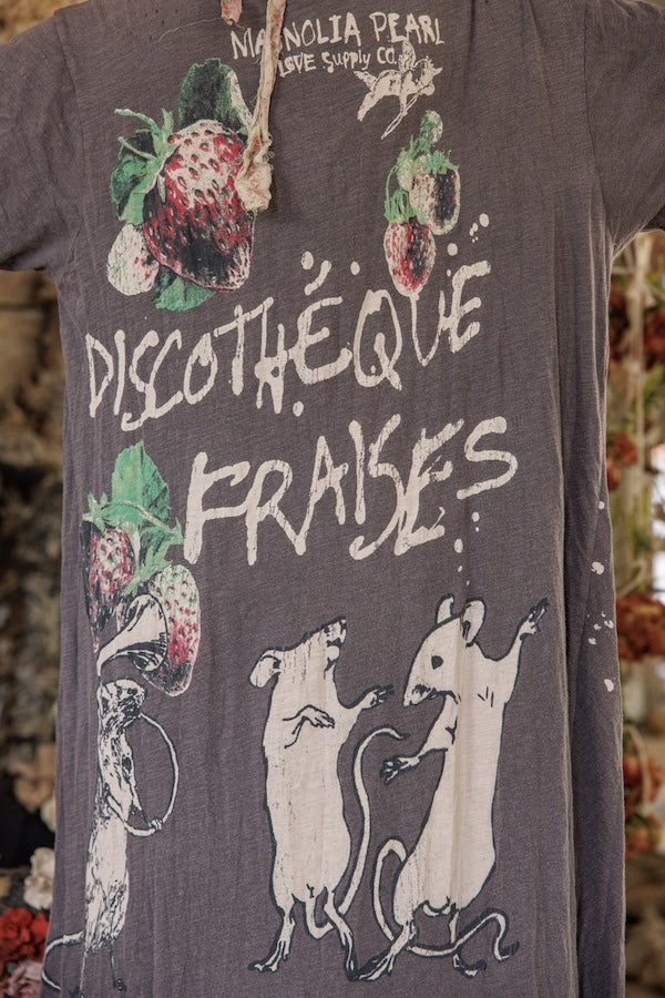 DISCOTHEQUE FRAISES TEE DRESS - DRESS 1444