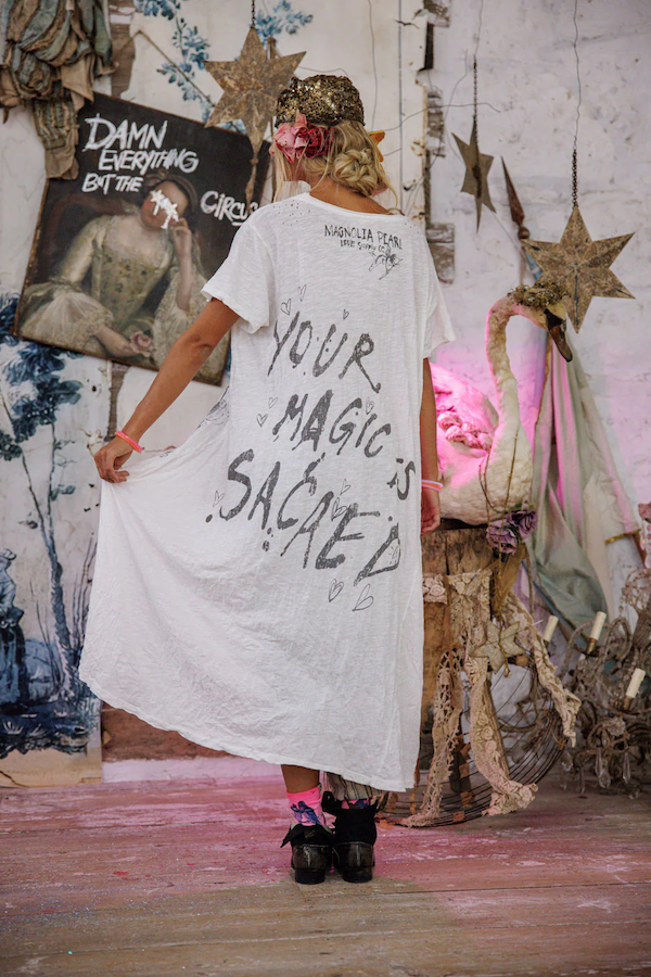YOUR MAGIC IS SACRED TEE DRESS - DRESS 2064
