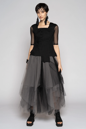 AXIS TULLE SKIRT - SMOKE