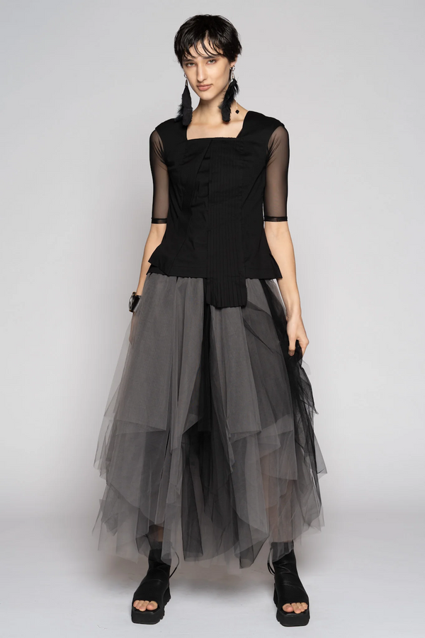 AXIS TULLE SKIRT - SMOKE