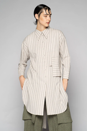 KOMICHI LONG SHIRT - NATURAL