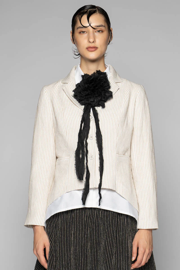 SANCHA BROOCH - BLACK