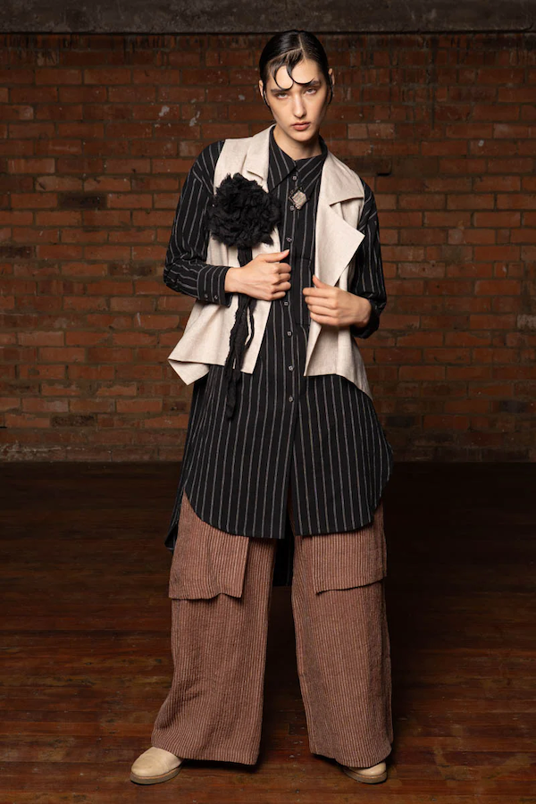 EMBER APRON PANTS - WALNUT