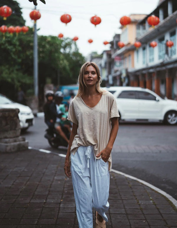 ELENA TEE - BLUSH