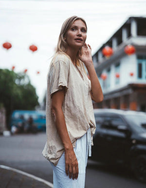 ELENA TEE - BLUSH