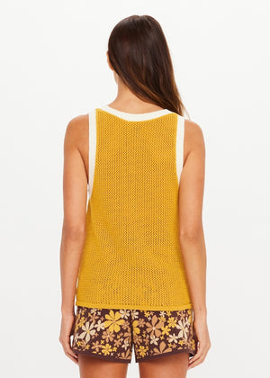 FENWAY WALES KNIT TANK - OCHRE