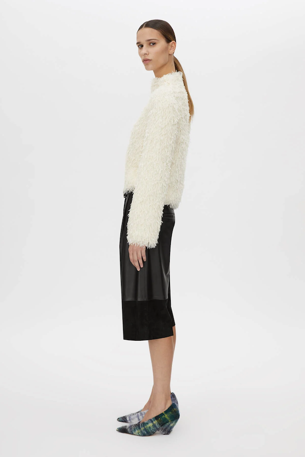 FRIEZE MINI DRESS - CREAM
