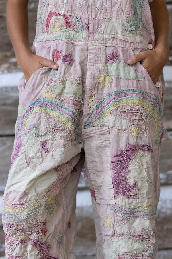 APPLIQUE UNICORN OVERALLS - OVERALLS 037