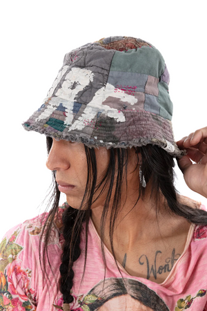 VINTAGE QUILT SURF HUNTER BUCKET HAT - HAT 052