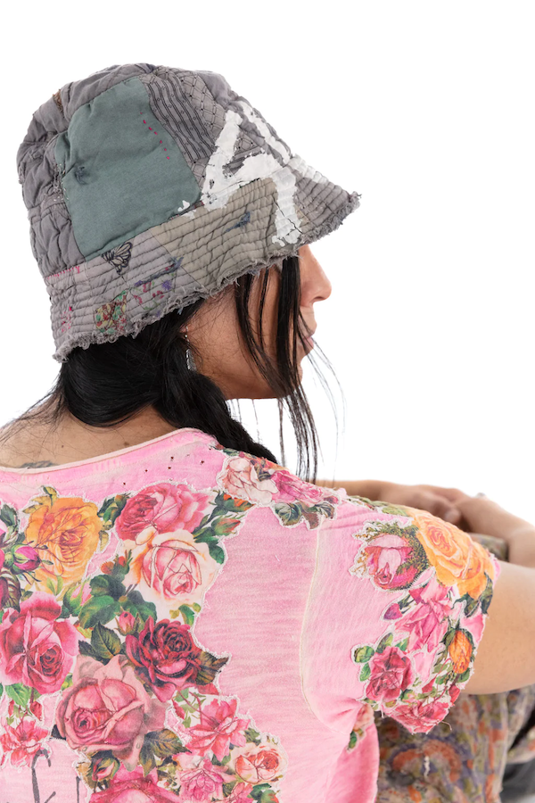 VINTAGE QUILT SURF HUNTER BUCKET HAT - HAT 052