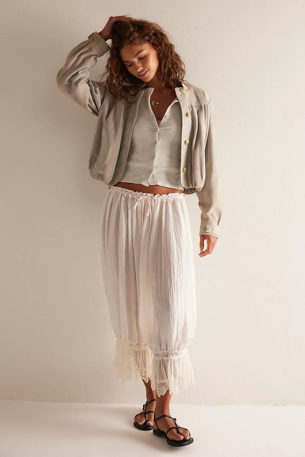 FOREVER YOUNG PANT - WHITE ALYSSUM