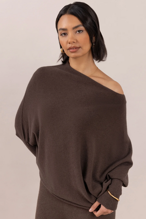 NATALIE SWEATER - DARK ESPRESSO