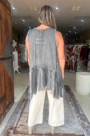 MOVE WITH THE WIND TANK - CHARCOAL
