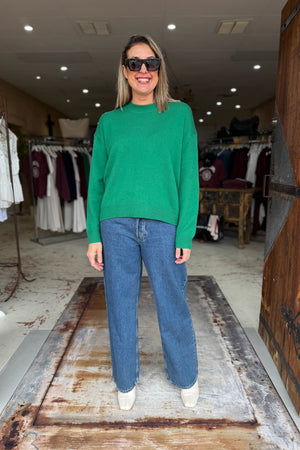 LEE CREW SWEATER - GREEN