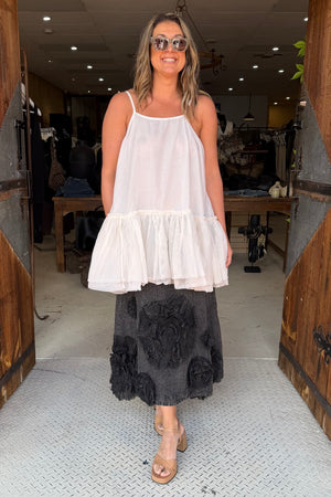 LOW WAISTED FOUNDATION CAMI - CREAM