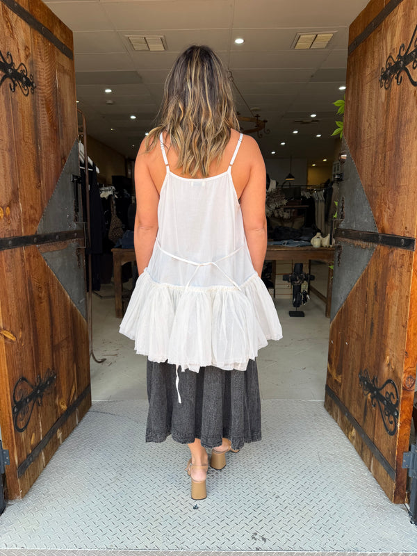 LOW WAISTED FOUNDATION CAMI - CREAM