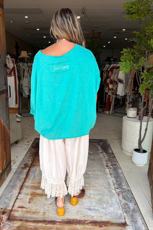 BE FREE TOP - VINTAGE TURQUOISE
