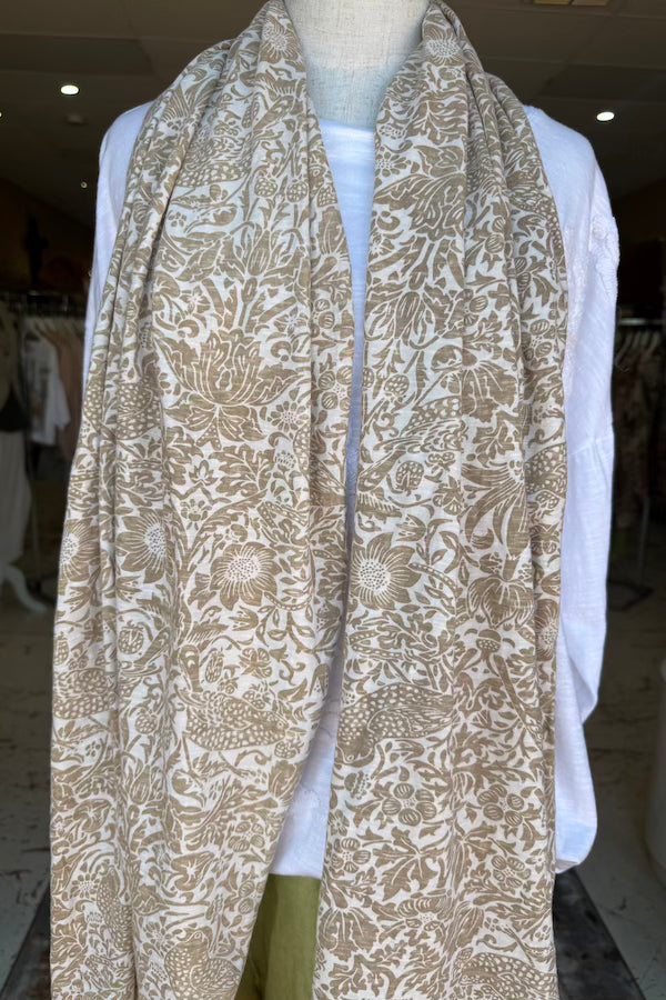 PLAIN SHAWL - ALABASTER BIRD