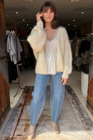 CARDIGAN SHORT - OFF WHITE