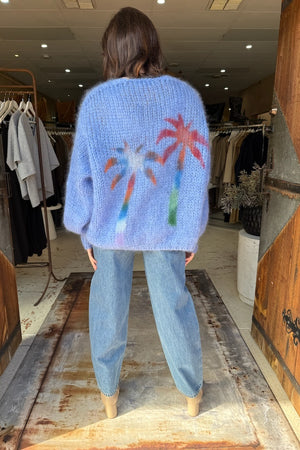 CARDIGAN SHORT - JEANS BLUE